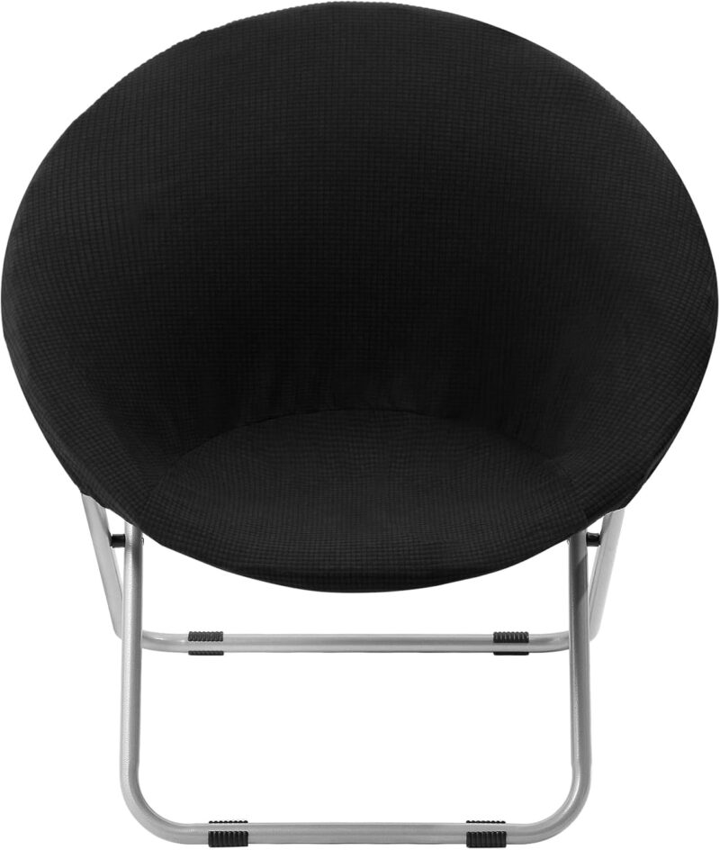 Saucer Chair Cover, Stretch Round Moon Chair Cover, Removable Spandex Jacquard Fabric Soft Saucer Chair Covers for Adults Saucer Chair, Machine Washable